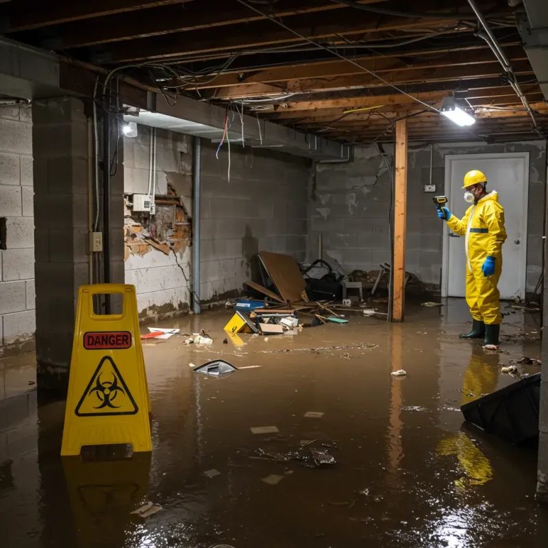 Flooded Basement Electrical Hazard in Cheboygan County, MI Property